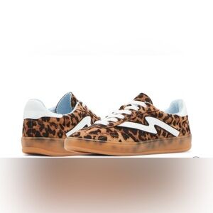 NWT Madden Girl Leopard Print Sneakers with White Detail